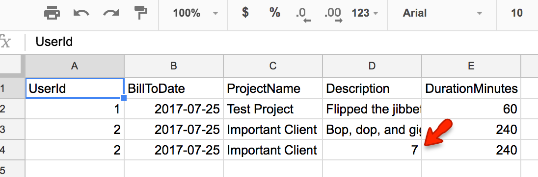 Formulas evaluate in Google Sheets